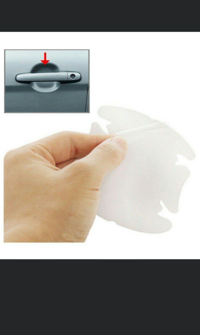 4pcs (PPF) Paint Protection Film Wrap Vinyl / Invisible Clear Car Door Handle Paint Scratch Protector Guard Film Sheet [READY STOCK]