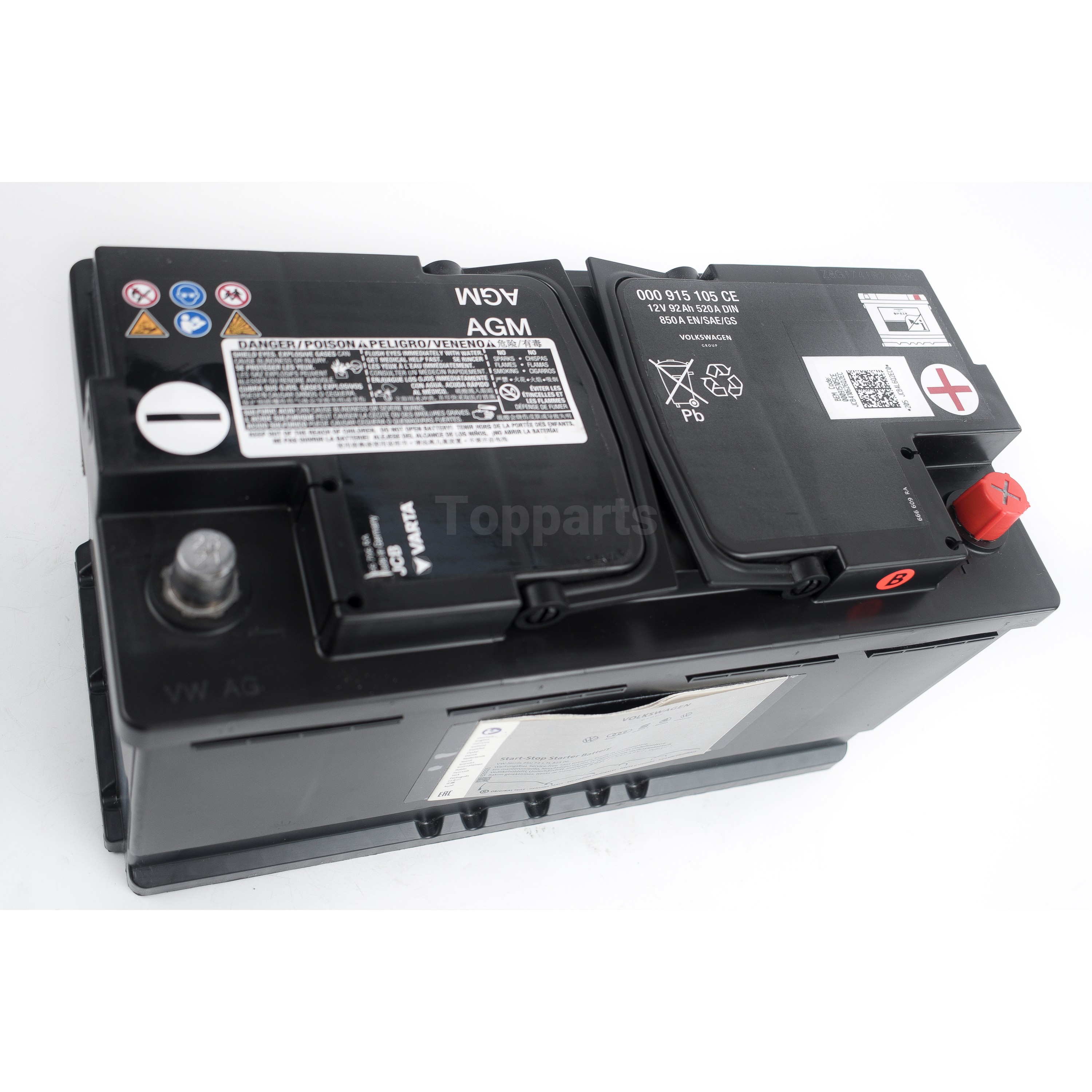 Genuine Volkswagen Passat Arteon Audi A Q Q Starter Battery V Din Ce