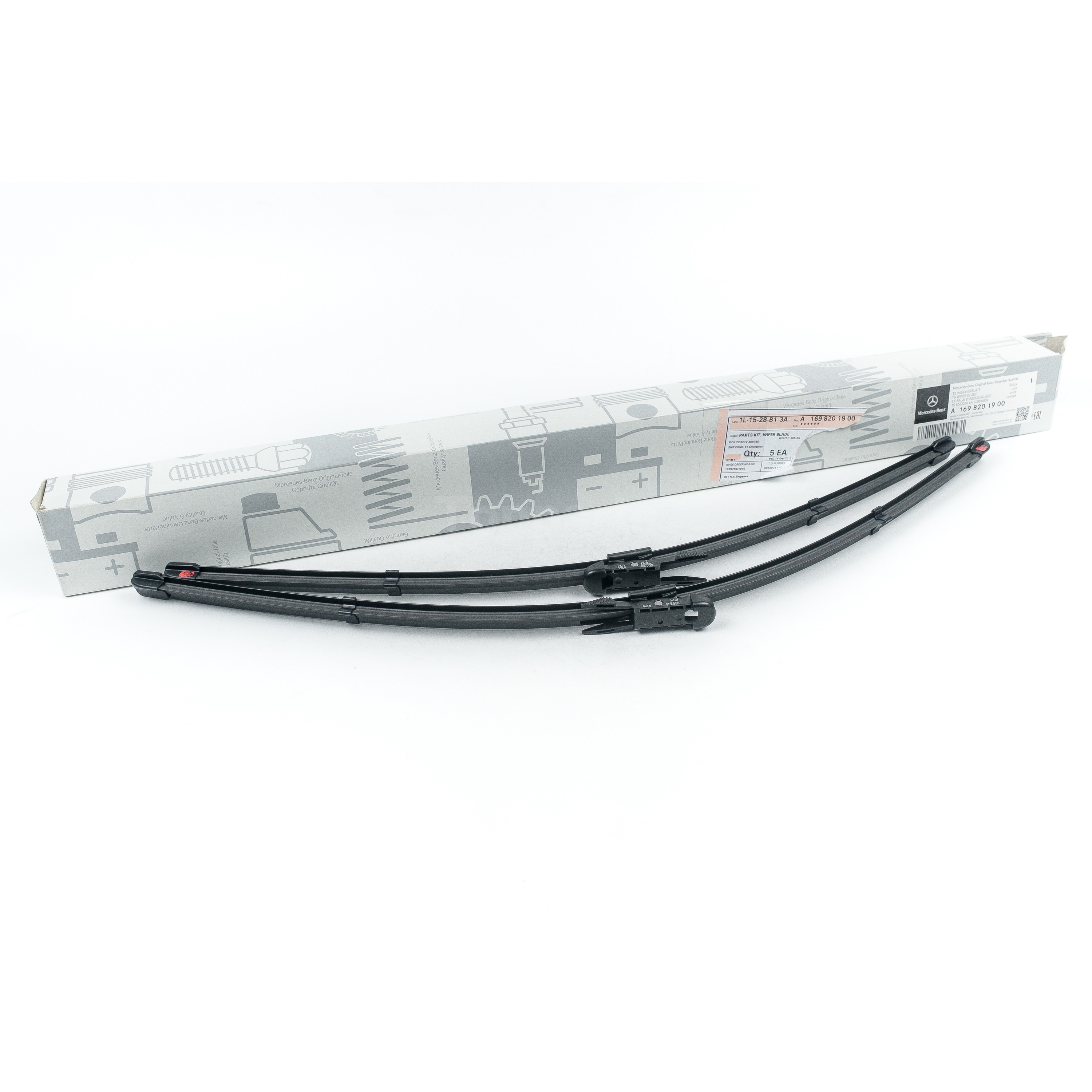 Genuine Mercedes-Benz A-B Class W169 W245 Front Wiper Blade Set [A 169 820 19 00]
